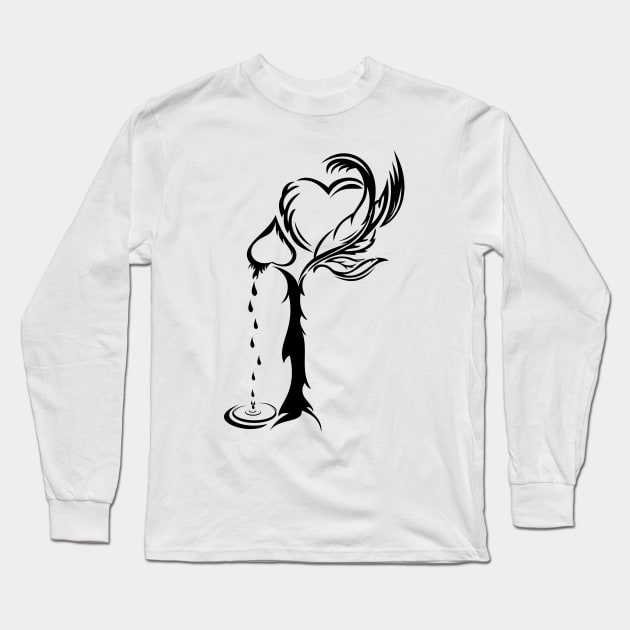 Broken Heart Long Sleeve T-Shirt by Brlxyzz